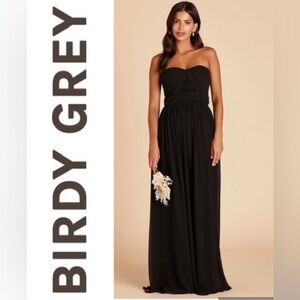 Birdy Grey Grace Black Flowing Maxi Gown - NWT size XL